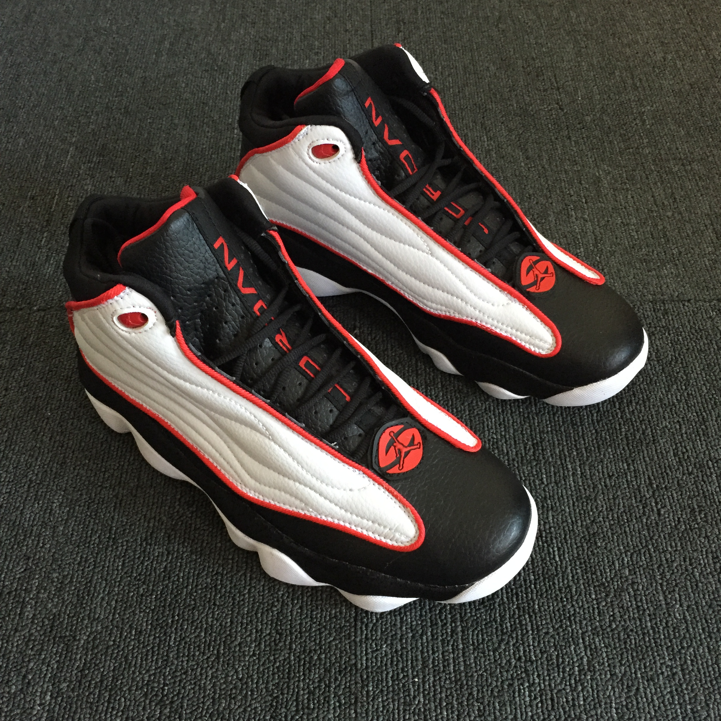 Air Jordan Pro Strong White Black Red Shoes - Click Image to Close
